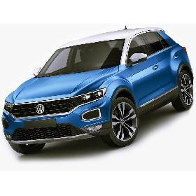 3D VW T-Roc 2018 model